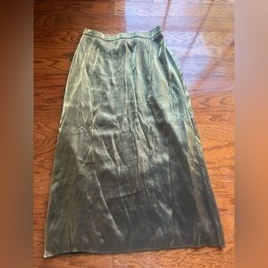 Chic Olive Maxi Skirt